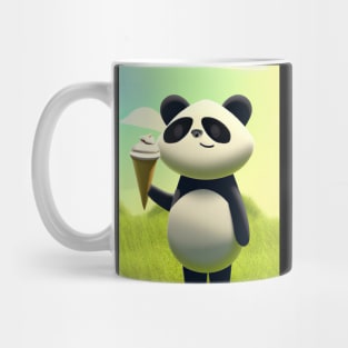 Panda with Ice Cream Mug